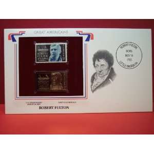  1965 5 Cent Stamp and 22kt Gold Replica Cover Robert 