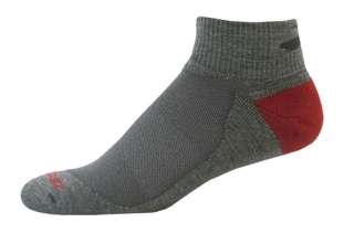 Brooks mens socks Infiniti Wool/Bamboo Quarter grey 1p  