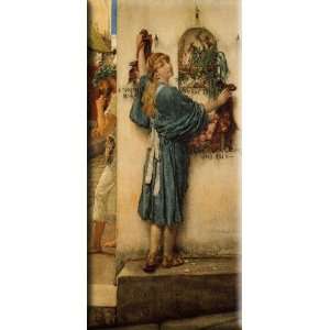  A Street Altar 8x16 Streched Canvas Art by Alma Tadema 