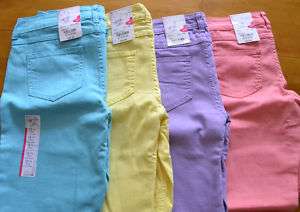 NEW Total Girl SKINNY JEANS, Summer Colors + PLUS SIZES  