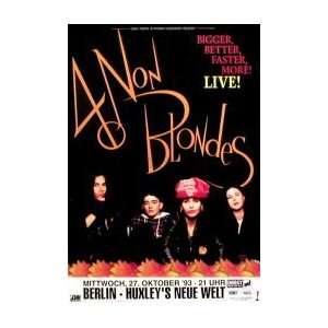  4 NON BLONDES Berlin Huxleys 27th October 1993 Music 