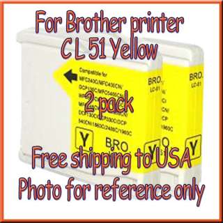 Ink LC 51 LC51 For Brother Printer LC 51 Cyan New  