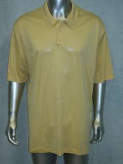 Mens BROOKS BROTHERS Yellow Cotton Polo Shirt XXL 2XL  