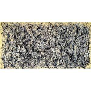 Jackson Pollock 62.75W by 32H  One, Number 31 CANVAS Edge #6 1 1 