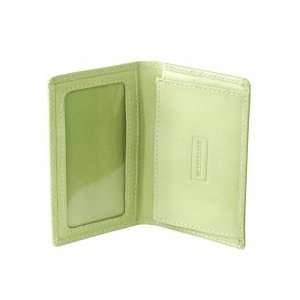  Mulholland Business Card Id Holder Lime Green Leather 