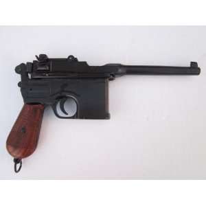  1896 Mauser C96 Broomhandle Non firing Replica Gun  Wood 