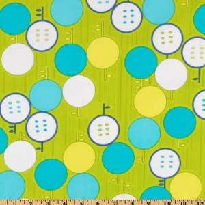  44 Wide Sunny Daze Circles Lime Fabric By The Yard Arts 