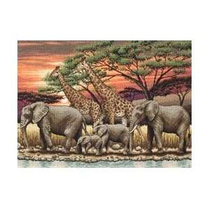  African Sunet Counted Cross Stitch Kit Arts, Crafts 