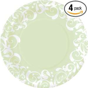  Design Design Parisian Swirls Light Green Dinner Plate, 8 