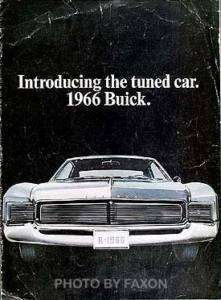 1966 Buick Sales Catalog 66 Riviera Skylark GS Special Wildcat LeSabre 