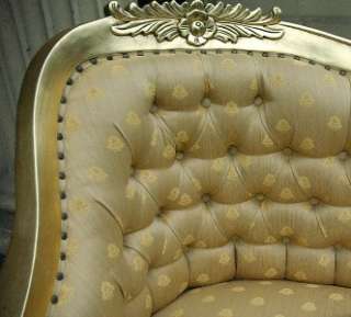   French Period Rococo Gilt GOLD Leaf Chaise Longue Lounge Sofa  