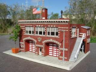 SCALE LIFE LIKE FIRE STATION BUILDING WORKS WELL WITH DPM BUILT 