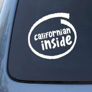 CALIFORNIAN INSIDE   Car, Truck, Notebook, Vinyl Decal Sticker #1961 