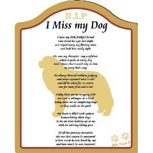  I Miss My Greyhound Dog  8x10 (Male) Poem with Full 