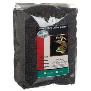 Organic Camano Island Coffee Roasters Peru, Dark Roast, Whole Bean, 5 