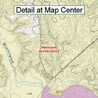  USGS Topographic Quadrangle Map   Winterpock, Virginia 