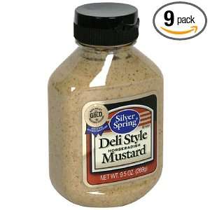 Silver Springs Mustard, Deli Stylet, 9.5 Ounce Squeeze Bottles (Pack 