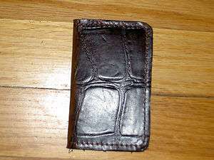 COWHIDE LEATHER BUSINESS CARD & ID HOLDER CASE WALLET  