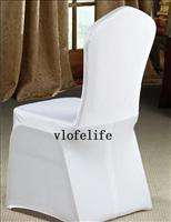 100PCS White Spandex Lycra Chair Covers Wedding Party  