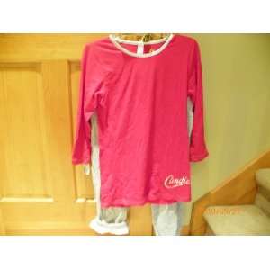  Candies Teen/ Ladies Red Silver Pajama, Size L 