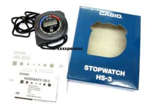 Genuine Casio Stopwatch Chronograph 1/100 Sec HS 3V  