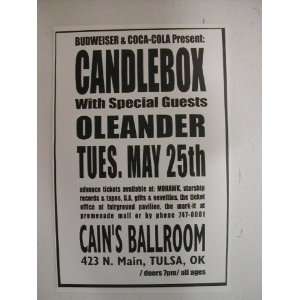  Candlebox Oleander Hndbl Poster Candle Box Cains Ball 