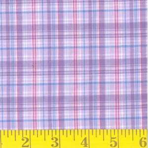  45 Wide Stretch Yarn dyed Shirting Lilac Fabric By The 