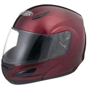  GMAX GM44S SPC Modular Flip Motorcycle Helmet   Red Wine 
