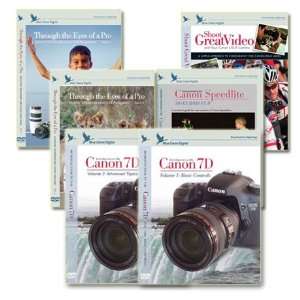  Blue Crane Digital Canon 7D DVD Volume 1, 2, Speedlite 