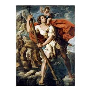  Saint Christopher by Orazio Borgianni. size 25.75 inches 