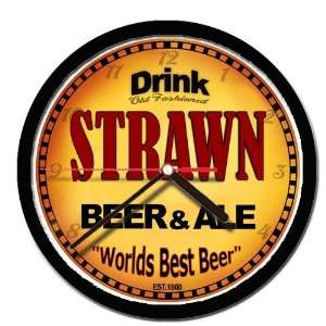  STRAWN beer and ale cerveza wall clock 