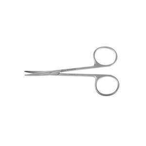  Fine Scissors, Strabismus   Curved, Bl/Bl, 4 1/2, 11 cm 