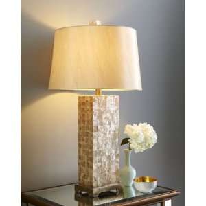  Capiz SquareBase Lamp