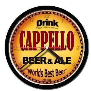  CAPPELLO beer and ale cerveza wall clock 