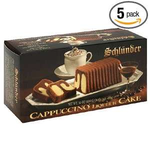 Schl?nder Cappuccino Liqueur Cake, 14 Ounce Boxes (Pack of 5)