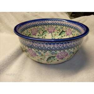 Polish Pottery Stoneware Bowl 7 ¼ In. 46 Oz Everything 