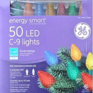  GE StayBright 50 Christmas LED C 9 Lights C9