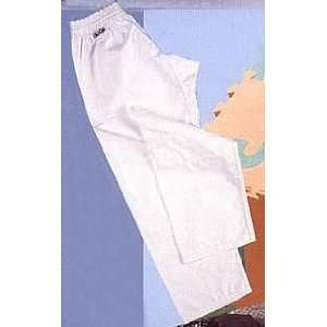   8oz. Middleweight 100% Cotton Karate Pants   White