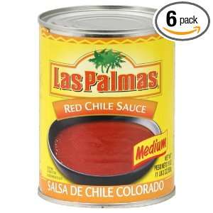 Las Palmas Sauce Red Chili, 19 Ounce (Pack of 6)  Grocery 