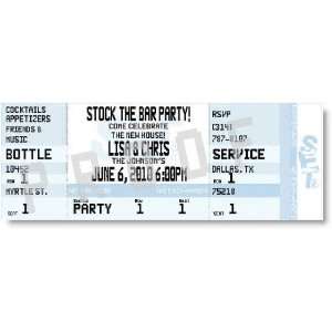  Stock The Bar Shower Ticket Invitations Health & Personal 