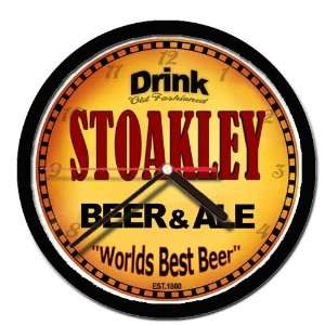  STOAKLEY beer and ale cerveza wall clock 