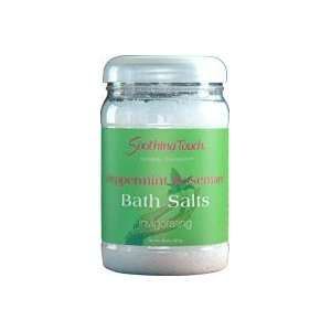 Soothing Touch Bath Salts, Peppermint, 32 Ounce Unique Blend of Four 
