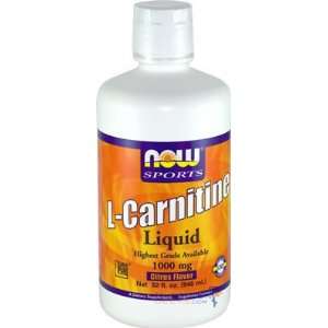  Now L Carnitine 1000mg Citrus Flavor, 32 Ounce Health 