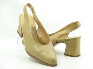 COACH Camel Classic Captoe Slingback Pumps Heels 8.5 B  
