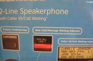 AT&T Model 993 2 Line Corded Speakerphone, New in the box 650530015960 