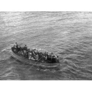  A Lifeboat Rowing Up to the Carpathia Just Moments before 