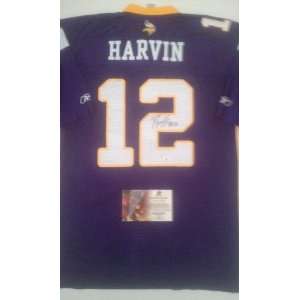  Percy Harvin Signed Minnesota Vikings Home Jersey 