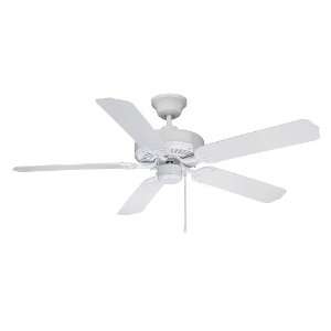 All Weather Collection 52 White Ceiling Fan with White ABS Blades 