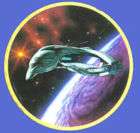 Star Trek Voyagers Romulan Warbird Ceramic Plate, 1994