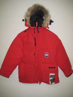 NEW CANADA GOOSE EXPEDITION JACKET YOUTH M PARKA AUTHENTIC RED BOYS 